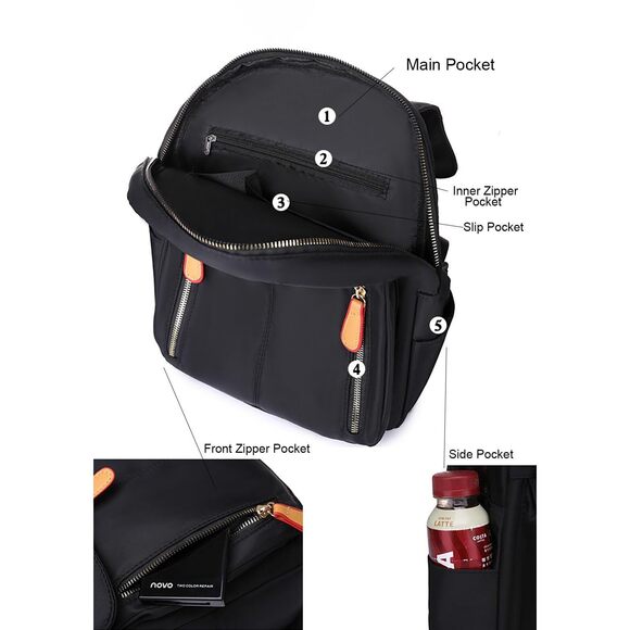 2912 Cute Korean Style Backpack Purse Medium Size Girls Travel Satchel